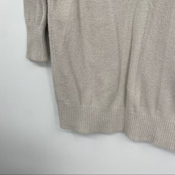 Dreamers Cardigan Sweater Soft Grey Open Front Ribbed Hooded Pocketed - Picture 9 of 9